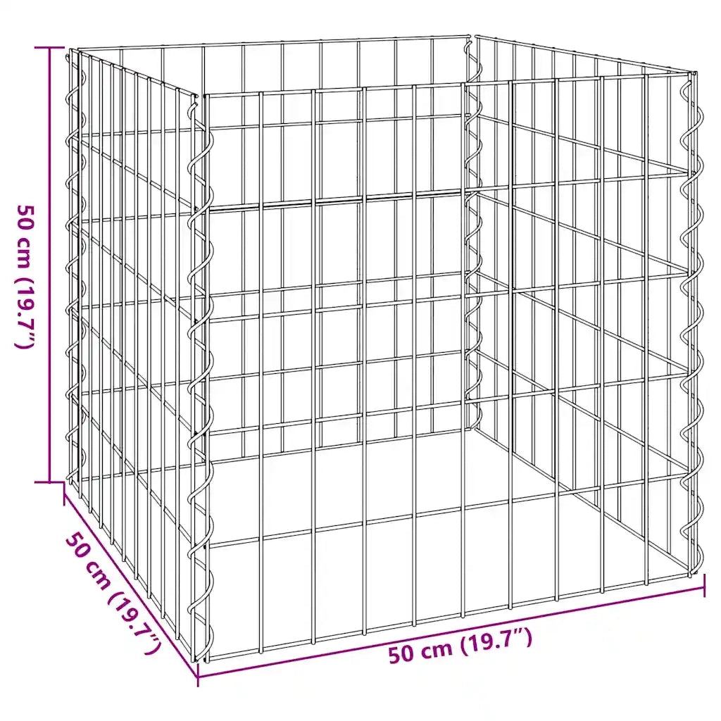 Compostatore Quadrato 50 x 50 x 50 cm Ferro 42010829