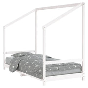 Giroletto per Bambini | Letto Infantile | Lettino Bianco 90x190cm in Legno Massello di Pino