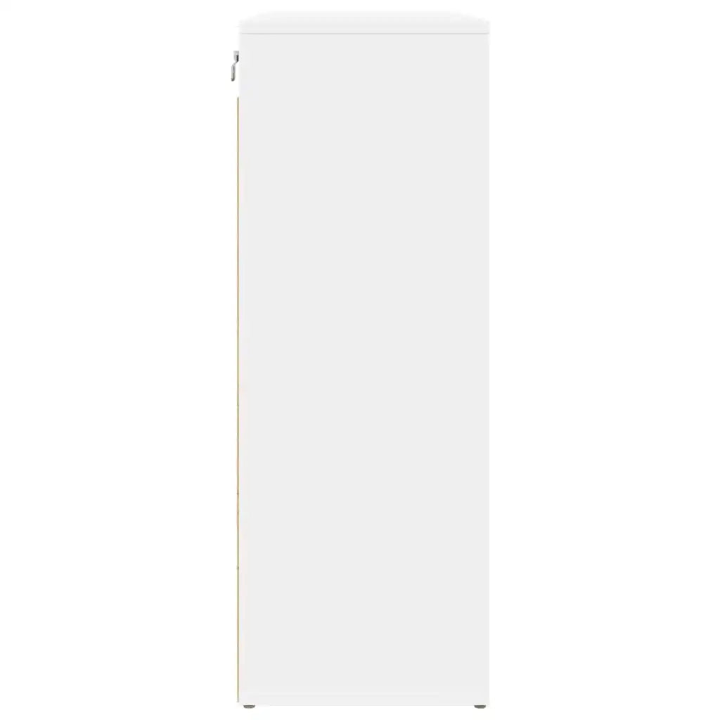 vidaXL Scarpiera Bianco 77.5 x 30 x 83.5 cm Legno multistrato