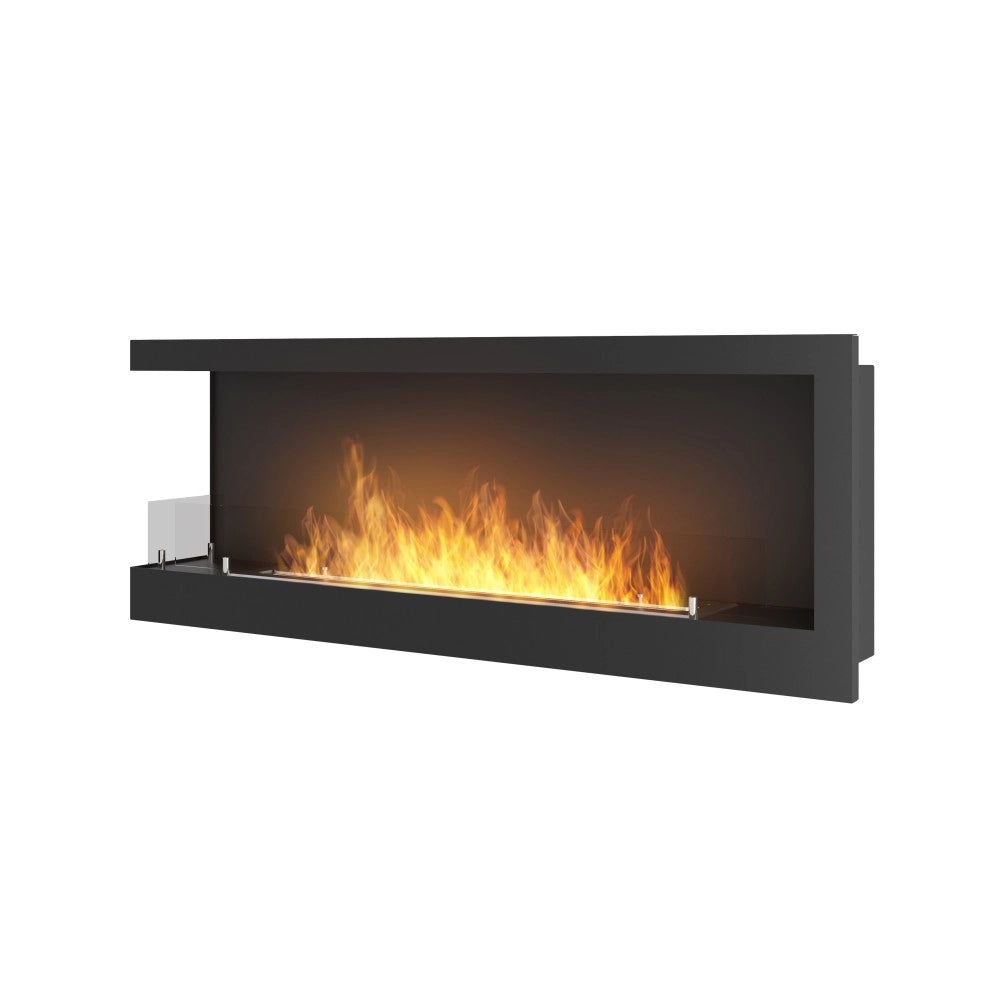 Caminetto a Bioetanolo Angolare Corner 1200 Left SimpleFire da incasso con Vetro