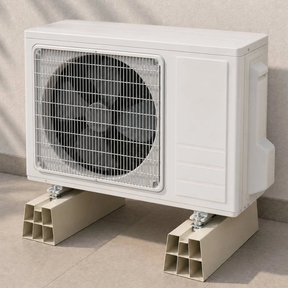 Coppia basi antivibranti per climatizzatore a pavimento 450x80x90 mm