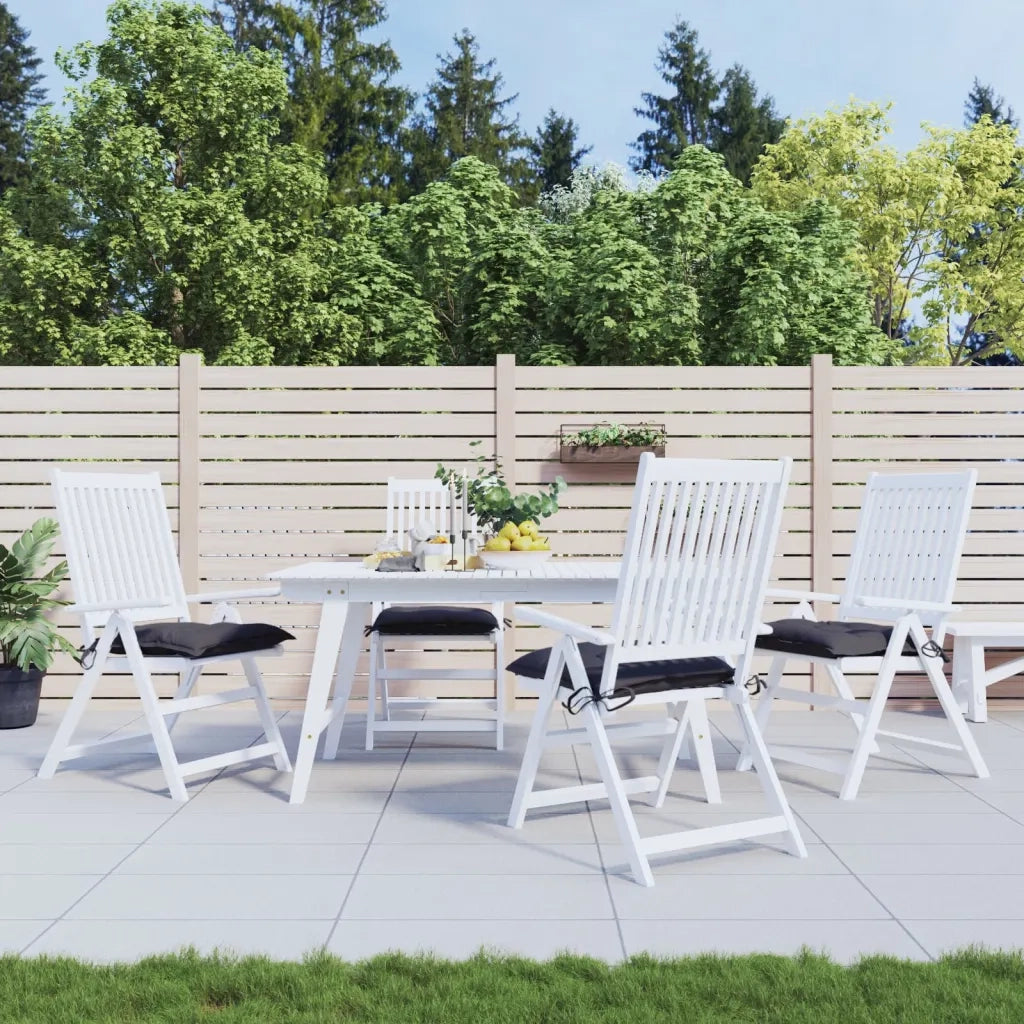 Cuscini per Sedia 4 pz | Cuscini per sedie Antracite 50x50x7 cm Tessuto Oxford