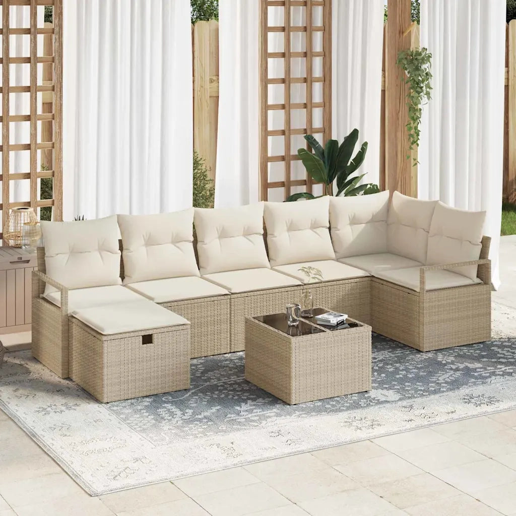 Set di divani con cuscino 4 pcs polyrattan 3360542