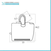 Set accessori a muro 6 pezzi in acciaio cromato viti incluse  Facile