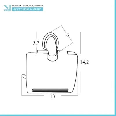 Set accessori a muro 6 pezzi in acciaio cromato viti incluse  Facile