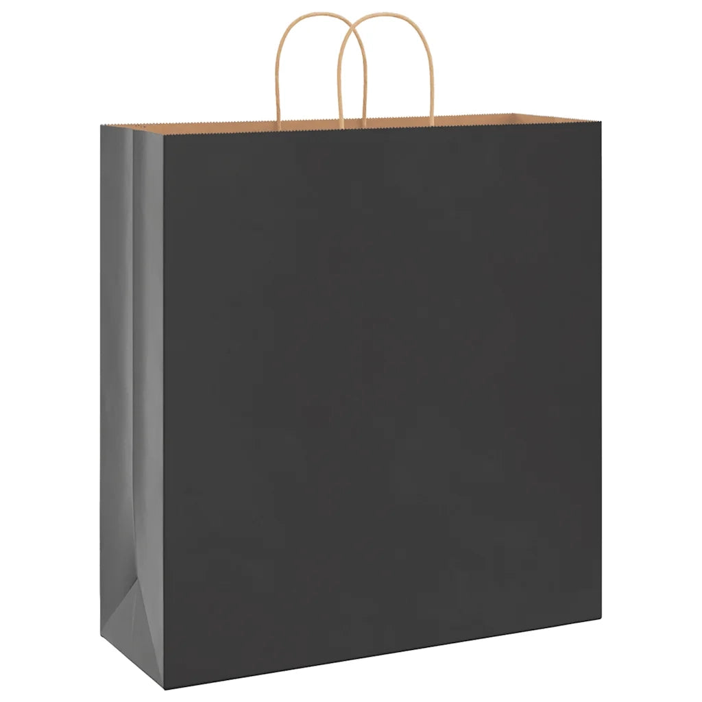Sacchetti di Carta 250 pz con Manici Neri 45x17x48 cm 4101653