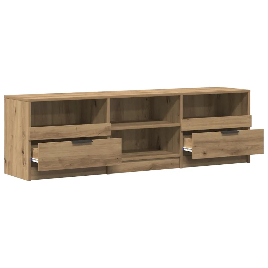 Mobile Porta TV Rovere Artigianale 150x33,5x45 cm in Truciolato 856853