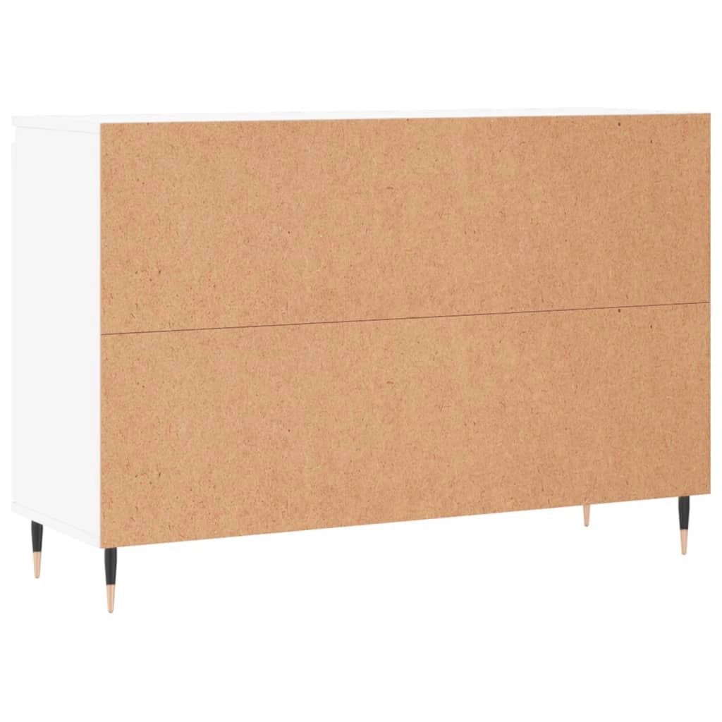 Buffet credenza cassettiera armadio mobile contenitore organizer per cucina soggiorno salotto 104 x 35 x 70 cm legno ingegnerizzato bianco 02_0030187