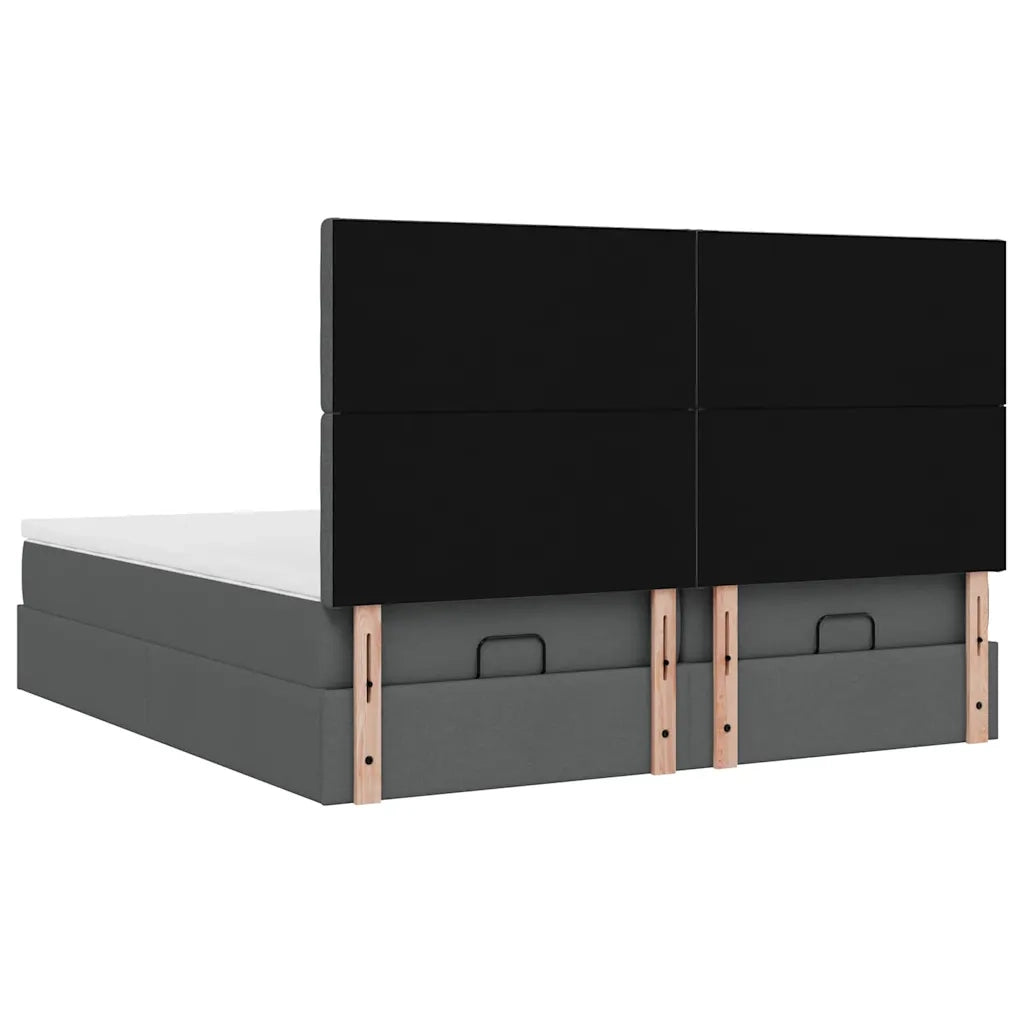 Struttura Letto Pouf con Materassi 180x200 cm in Tessuto 3313735