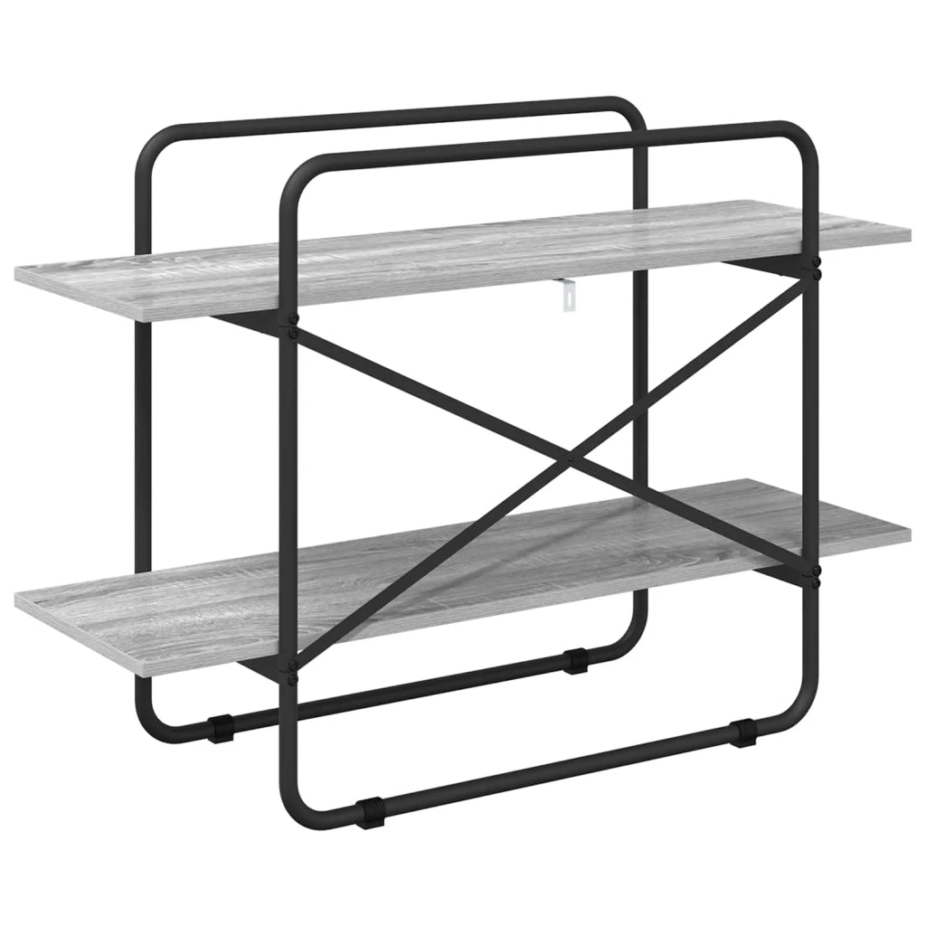 Libreria 2 livelli 100 x 35 x 70 cm PB Sonoma grigio 8007801