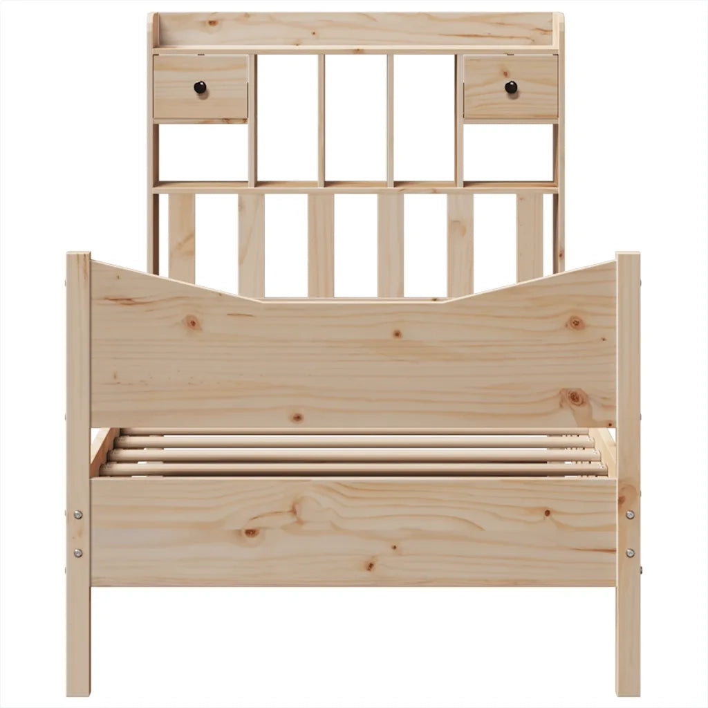 Giroletto senza Materasso 90x200 cm in Legno Massello di Pino