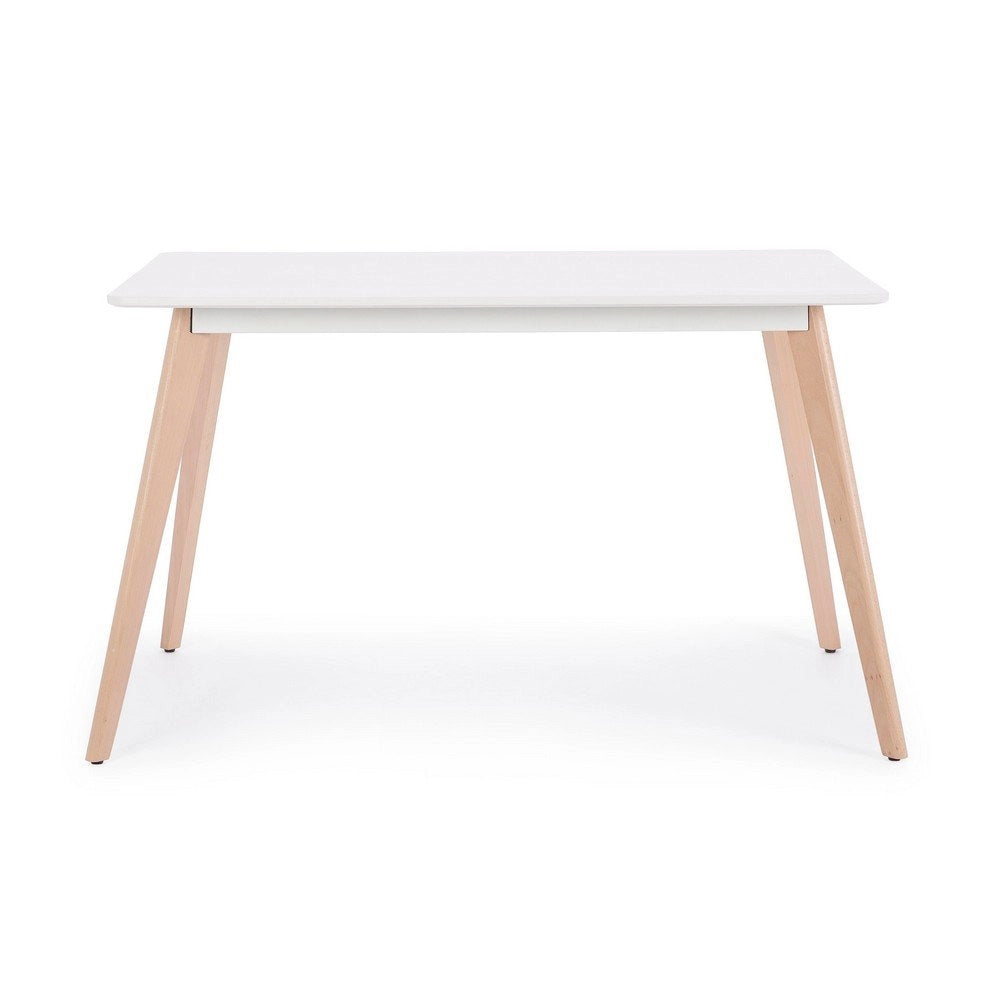 Tavolo Legno Bianco Scandinavo da Interno 120x80 - AURORA