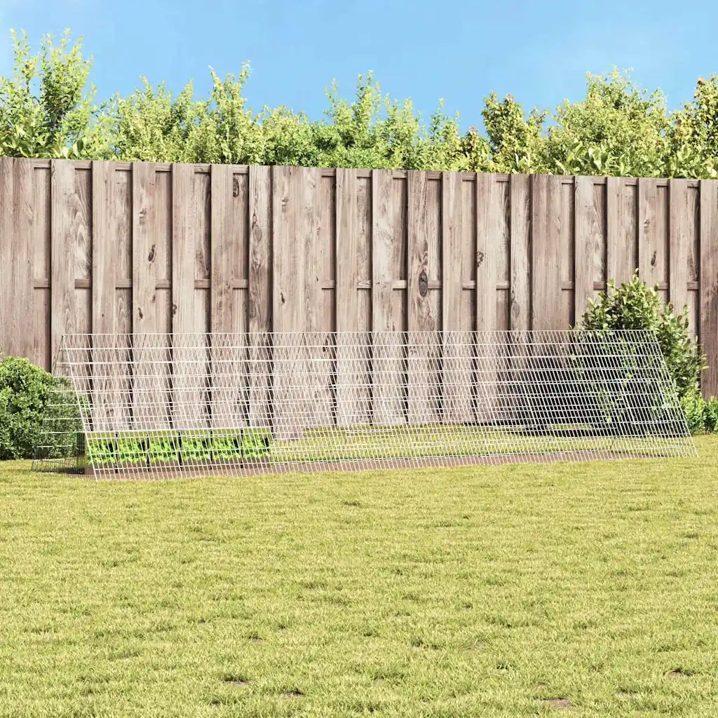 Gabbia per Conigli Argento 430 x 100 x 85 cm Acciaio zincato 42019230