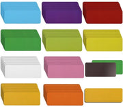 80 strisce adesive magnetiche descrivibili, 80x30 mm Tavoli magnetici per scrivere su magneti Etichette whiteboard magnetiche Riciclabili per whiteboard frigorifero Cassetta metallica (10 colori)