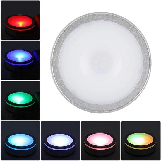 Pannello di illuminazione LED per stand allestimento - multicolore - arte cristallo - Garosa.