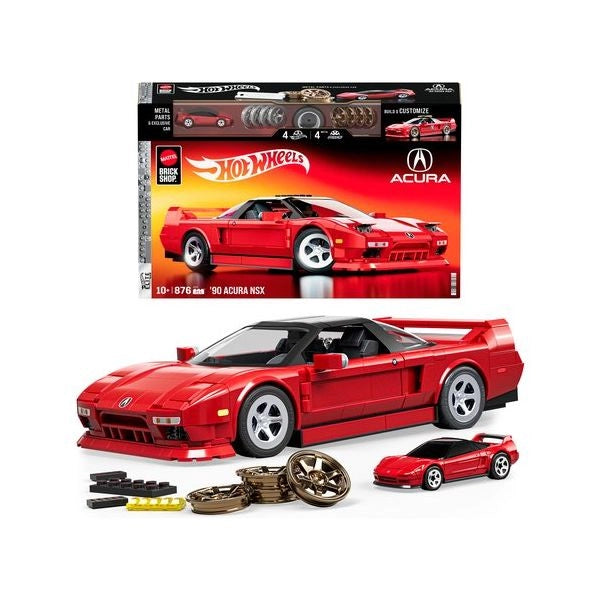 Costruzioni mattel jft17 brick shop hot wheels elite acura nsx 1:16