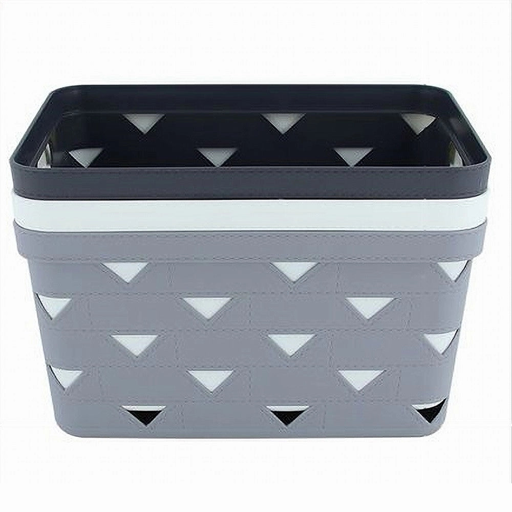 Trade Shop - Cesto Cestino Portatutto Oggetti Organizzatore Rettangolare 34x24.6x17.8cm 10720 -