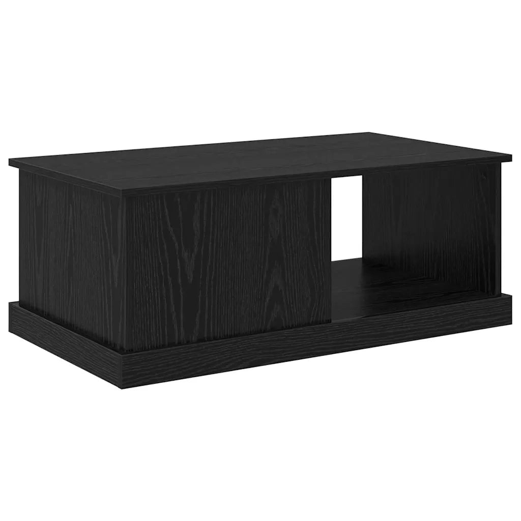 Tavolino da salotto con cassetto Rovere Nero 90 x 50 x 35 cm 881363