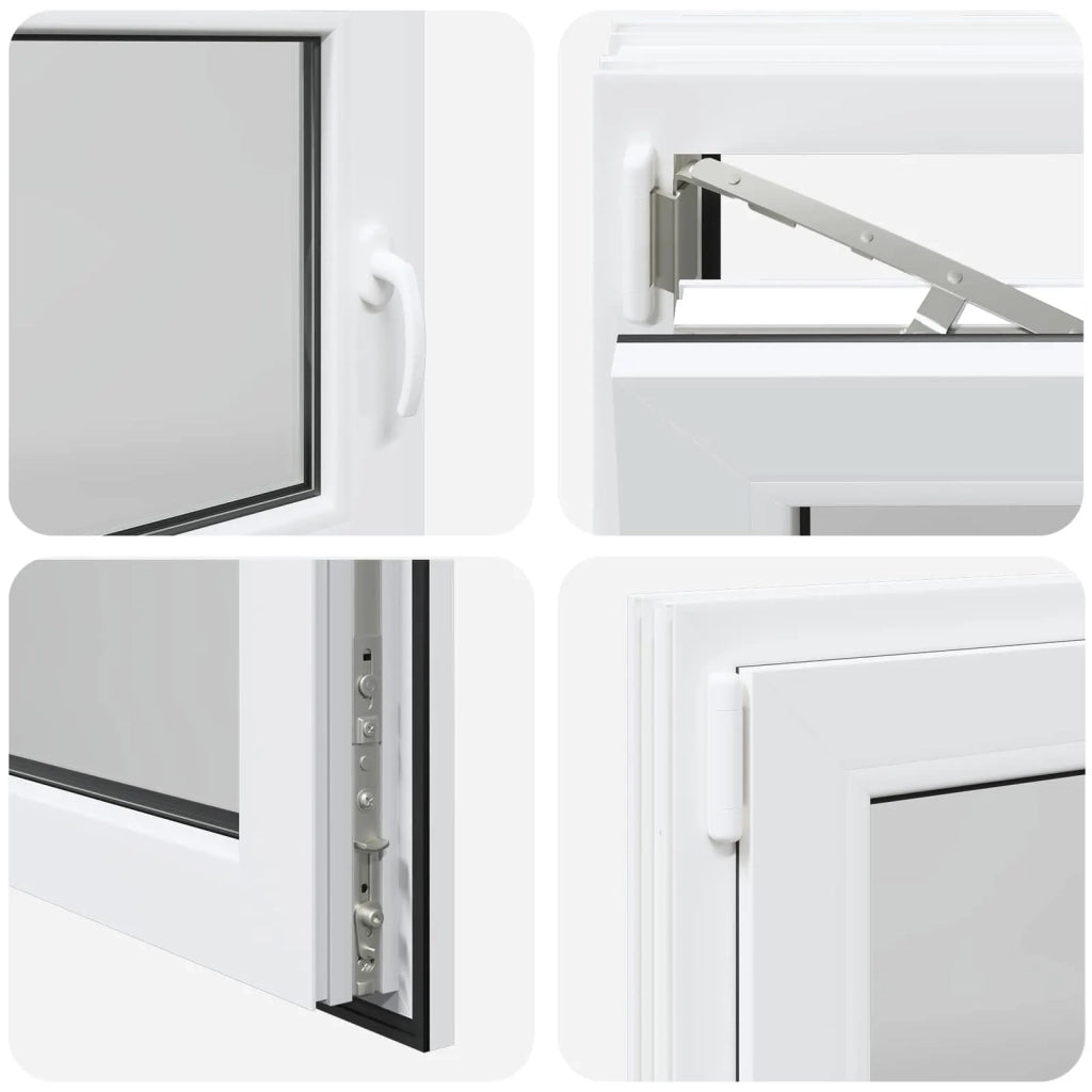 Finestra per Soffitta RISOR 120 x 60 cm PVC e Vetro Bianco CFW3883376