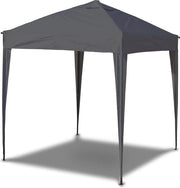 Pavilio 3x3 ACQUA IMPERMEABILE, tenda da giardino, tenda da giardino impermeabile, tenda per feste, tenda da giardino con costruzione rapida, tenda da giardino a scomparsa, tenda da sole con struttura in acciaio (grigio, 3x3 m senza pannelli laterali)