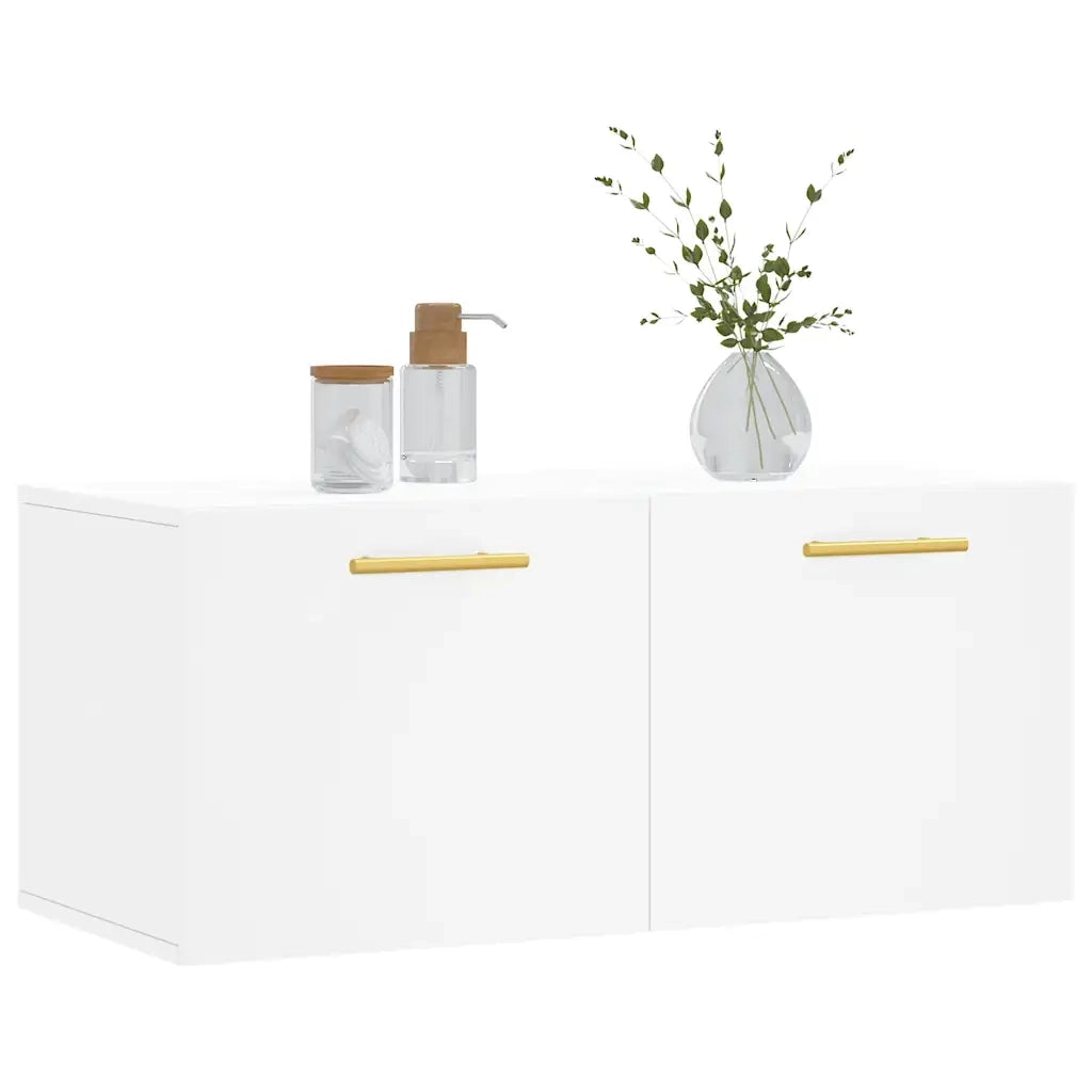 Mobile a Parete Bianco 80x36,5x35 cm in Legno Multistratocod mxl 127580