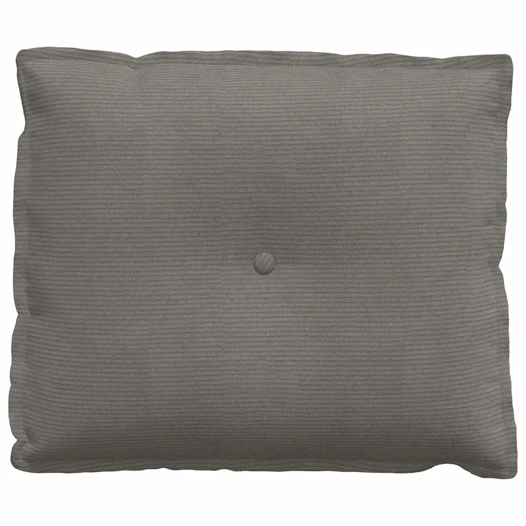Cuscino per Schiena Grigio chiaro 60 x 50 cm Tessuto in Cords 42014693