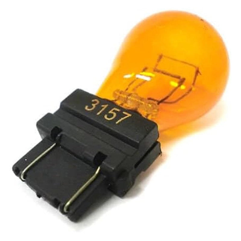 2 PZ Lampada Alogena 3157 T25 PY27/7W 12V 27/7W W2.5x16q Arancio Doppio Filamento