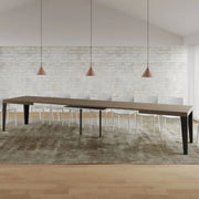 Tavolo allungabile 180/440x90 cm Flame Premium tortora gambe antracite