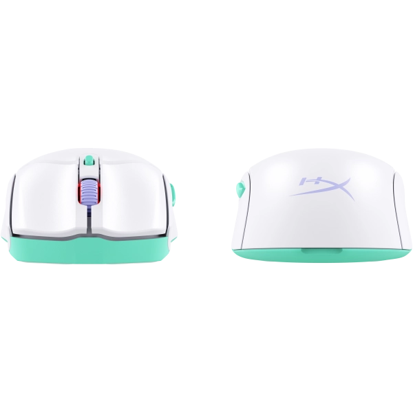 HyperX Pulsefire Haste 2 Core Wls  Mouse da gaming [bianco/verde/viola] (HYPERX PF HAS 2 CORE WL WHT GM MS)