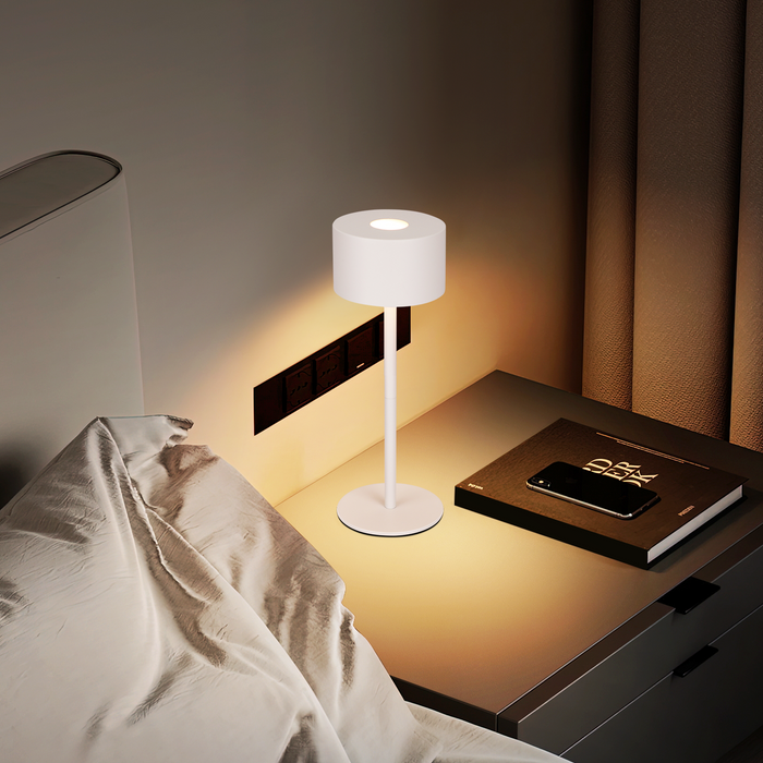 ZMH Lampada da tavolo LED wireless dimmerabile 3 temperature colore regolabili per camera letto soggiorno
