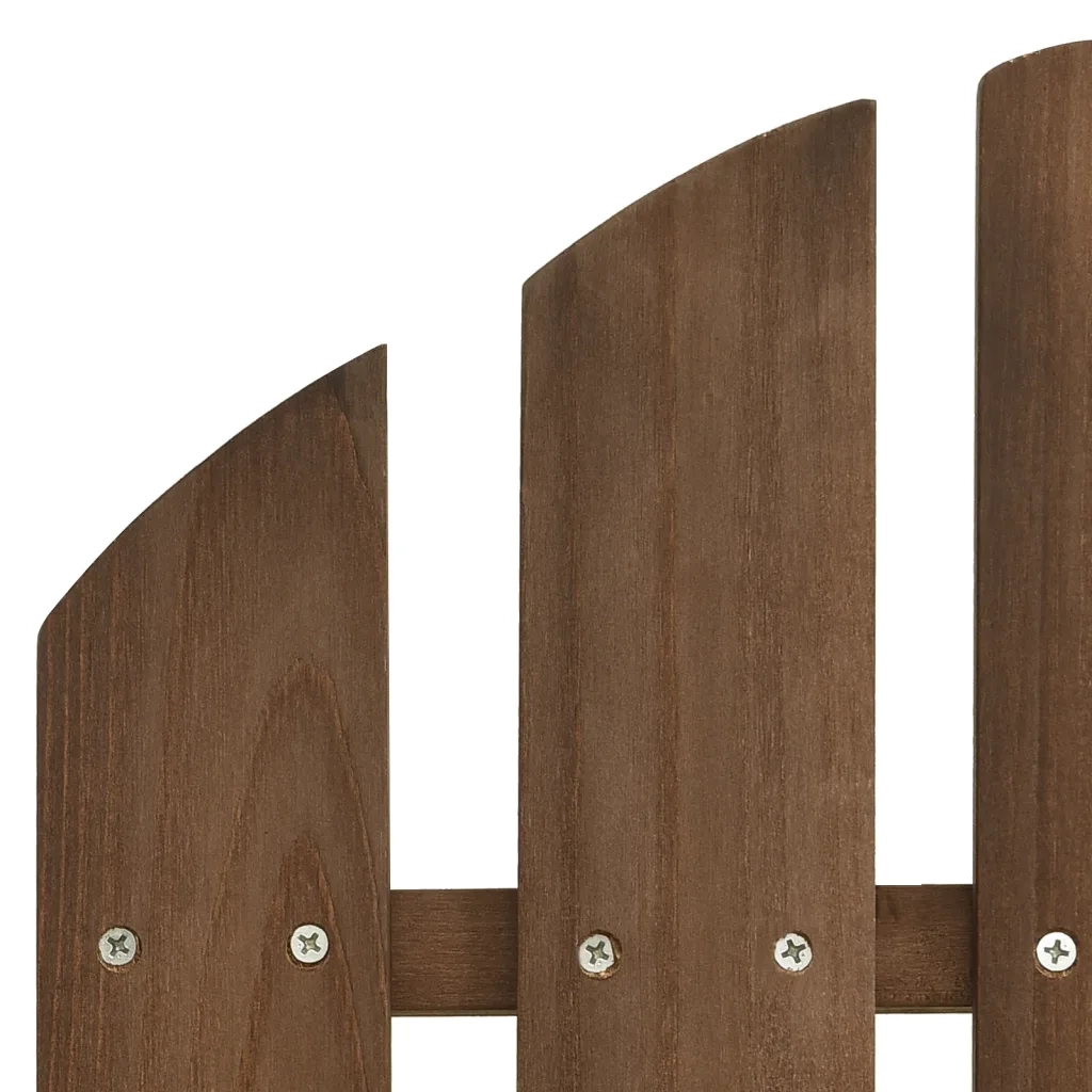 Sedie da Giardino Adirondack con Tavolino Legno Abete Marrone 310069