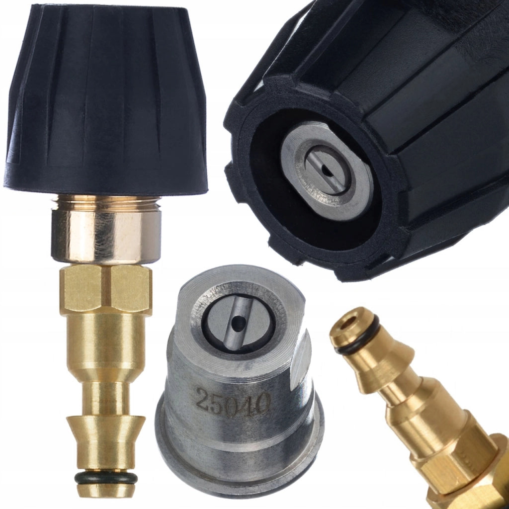 Ugello Piatto di Ricambio per Idropulitrice compatibile con Lavor Galaxy Wave STM Vertigo – Metallo, Sistema Click