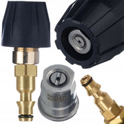 Ugello Piatto di Ricambio per Idropulitrice compatibile con Lavor Galaxy Wave STM Vertigo – Metallo, Sistema Click
