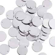 50 pezzi di Stampa Ronde Metallica per Tagliabustina 23x1mm per DIY Gioielli