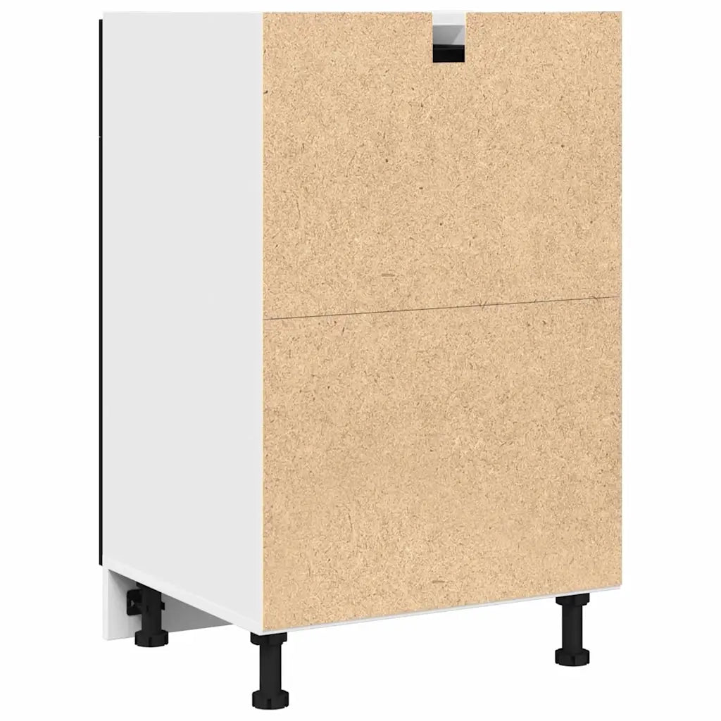 vidaXL Mobile con Cassetti con cassetto Rovere nero 50 x 46 x 81.5 cm