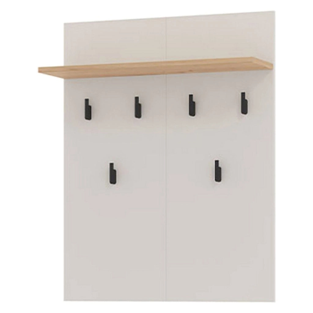 Igliano, Appendiabiti set Fissaggio a Muro Incluso, 83h cm Beige