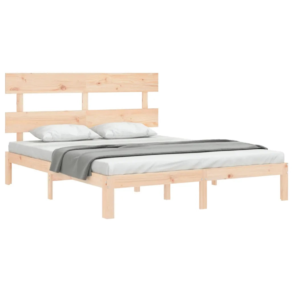 Giroletto con Testiera King Size in Legno Massello