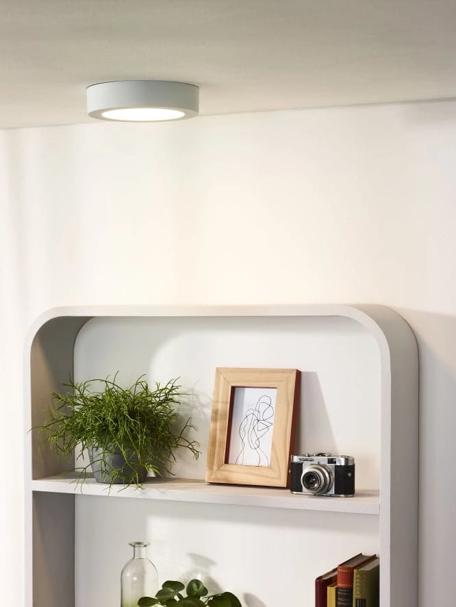 Plafoniera LED Lucide Brice bianca 18cm 11W 3000K