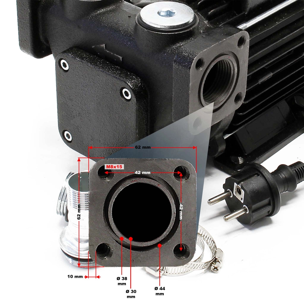 Pompa autoadescante per diesel gasolio 100 l/min 750W 230V altezza di aspirazione 3 m