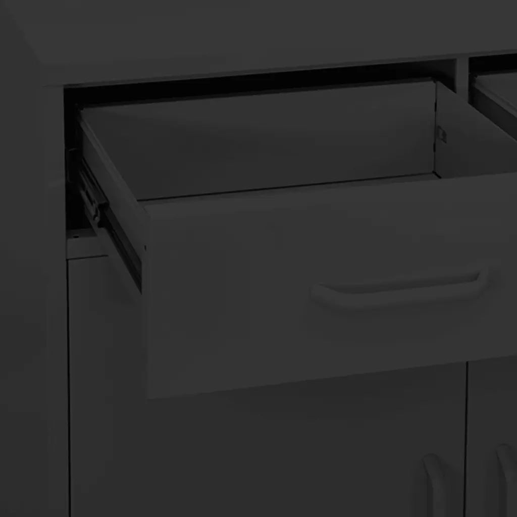 Armadietto Antracite 80x35x101,5 cm in Acciaio cod mxl 42760