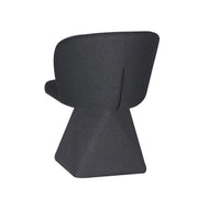 Set 2 Sedie girevoli Piyan in tessuto grigio scuro – Eleganza contemporanea