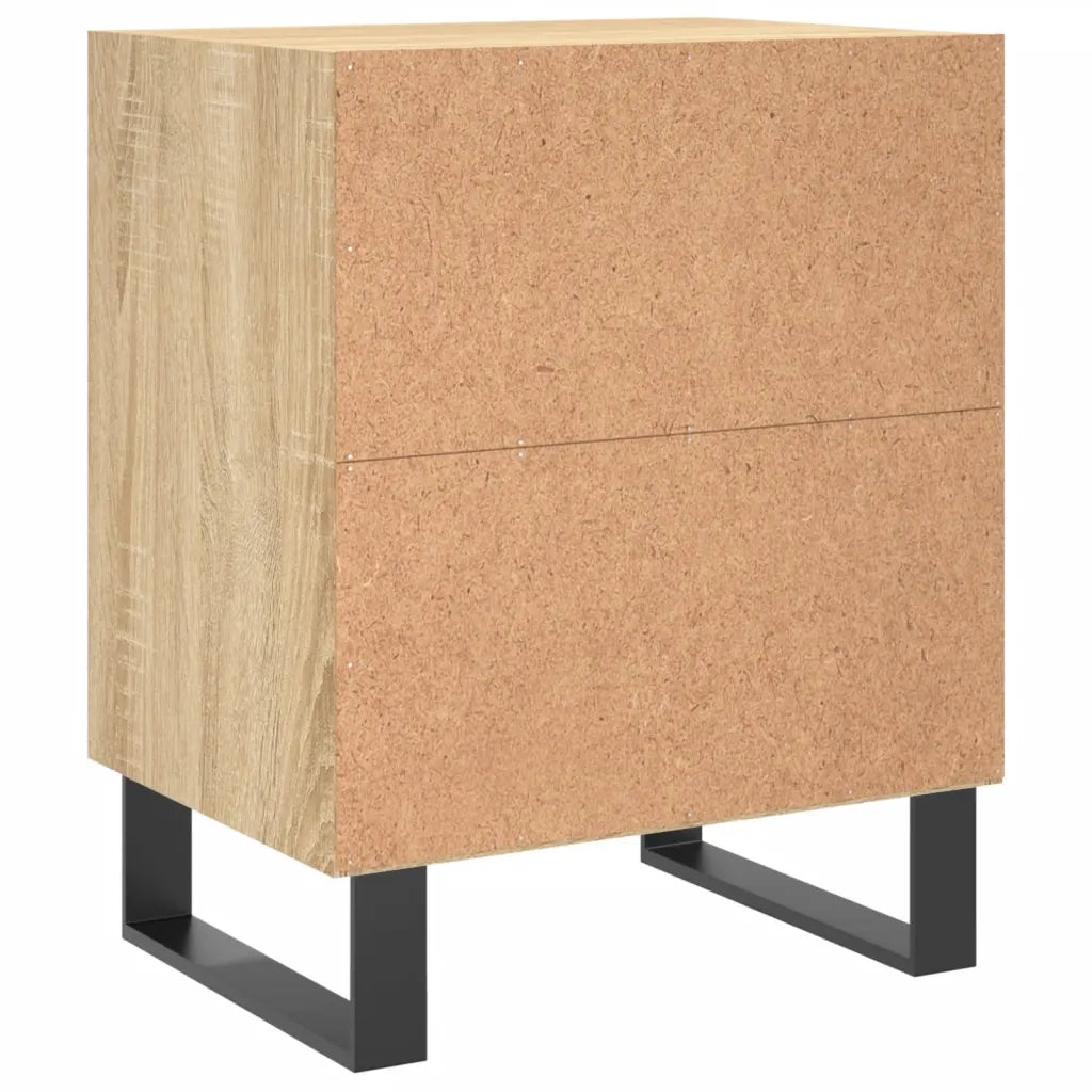 Comodini 2 pz Rovere Sonoma 40x30x50 cm in Legno Multistrato 826803
