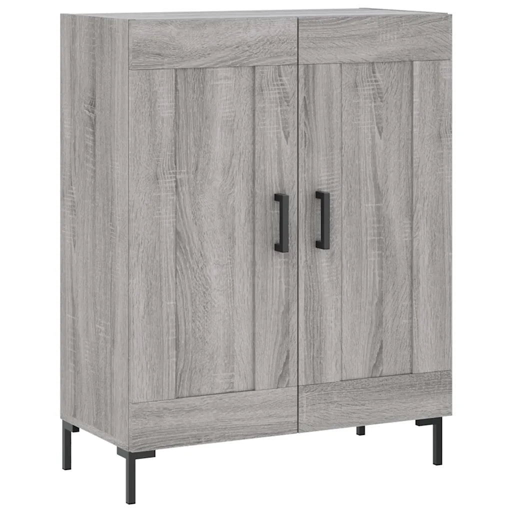 Credenza Grigio Sonoma 69,5x34x180 cm in Legno Multistrato 3195793