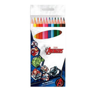 Trade Shop - Set 12 Pastelli Matite Colorate Colori Avengers Disegno Scuola Bambini Cancelleria 955654 -