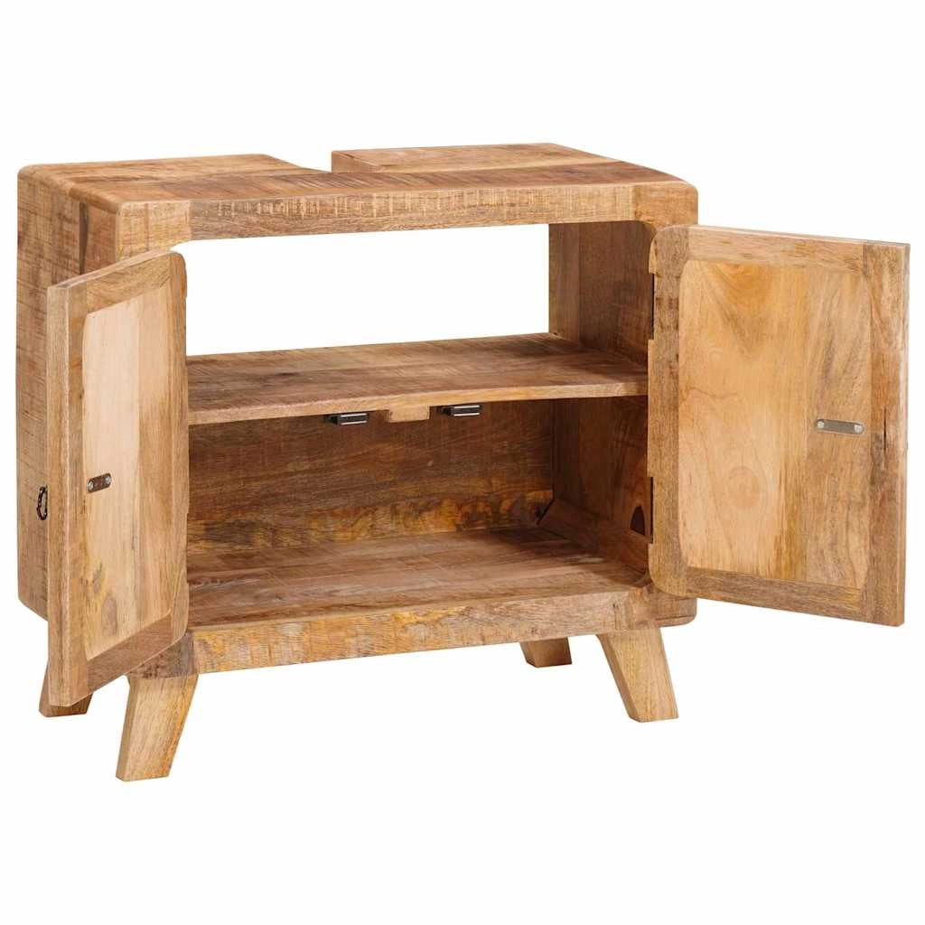 Mobiletto da bagno moderno con capiente spazio di archiviazione 60 x 33 x 55 cm legno marrone 02_0058083