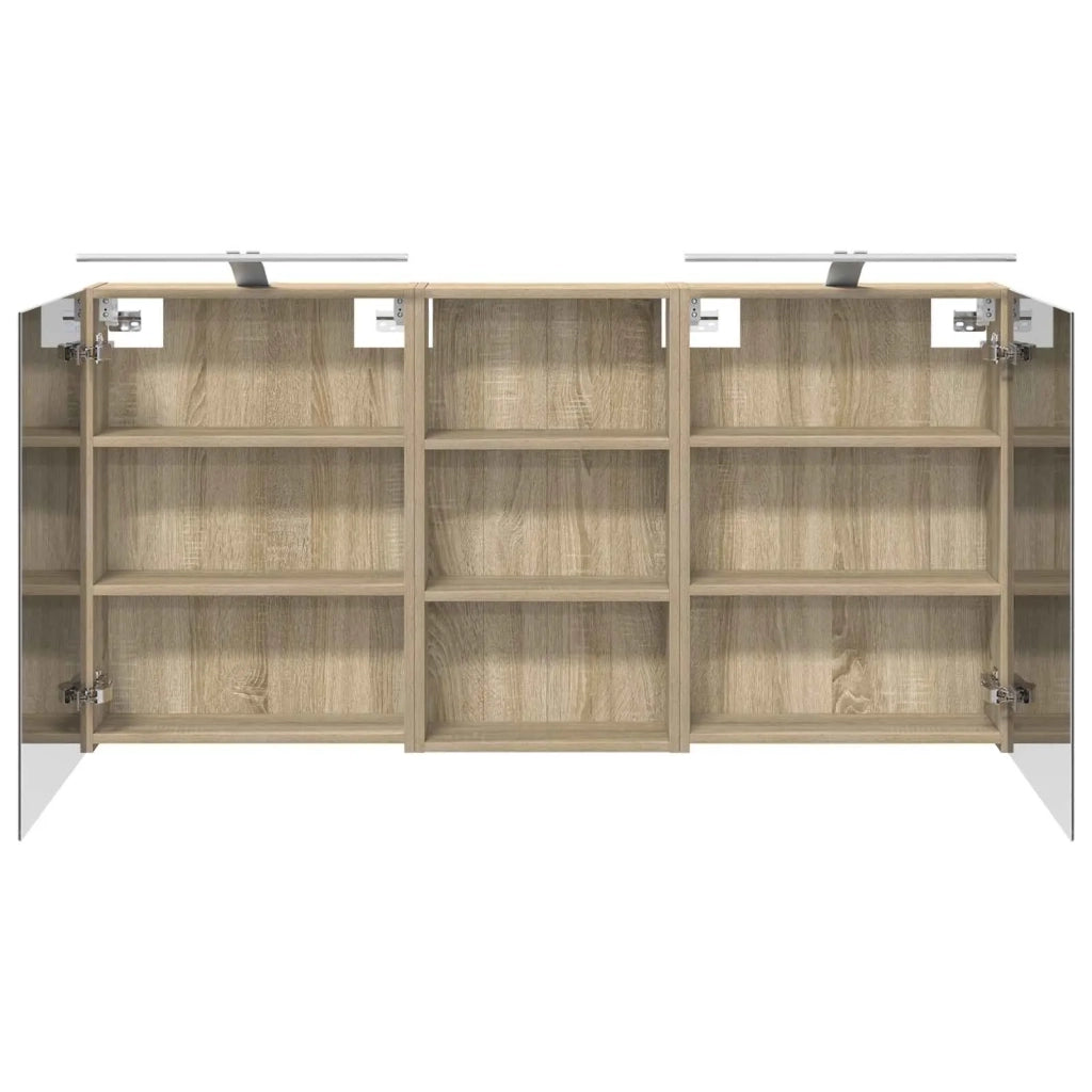 Set di Armadi da Bagno con lo scaffale 3 pcs 140 x 14,5 x 70 cm 3403786