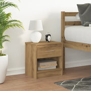 Comodino con Cassetto Rovere Artigianale 39x28x41 cm