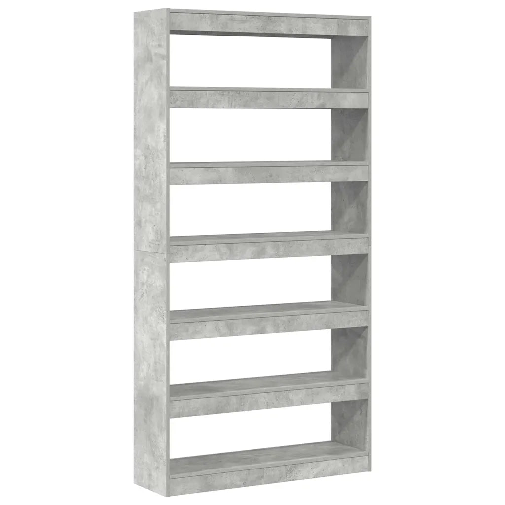 Armadio per Libri Grigio cemento 100 x 30 x 198 cm 3333927