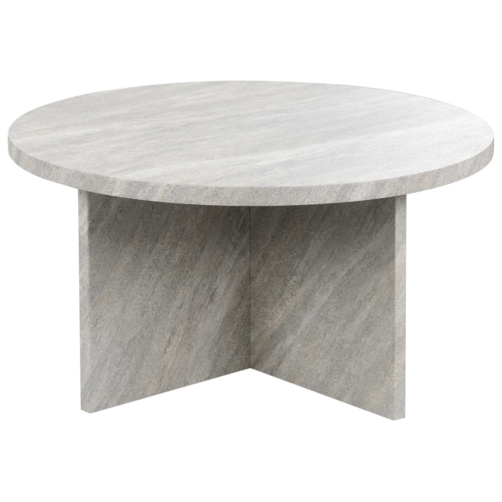 Tavolino in legno in stile moderno 80 x 80 cm effetto pietra in colore grigio dal design classico