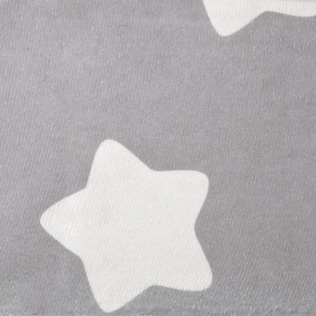Divano Letto Bambini a 2 Posti-Sofa Letto-Daybed Grigio Chiaro con Stelle Peluche 545559